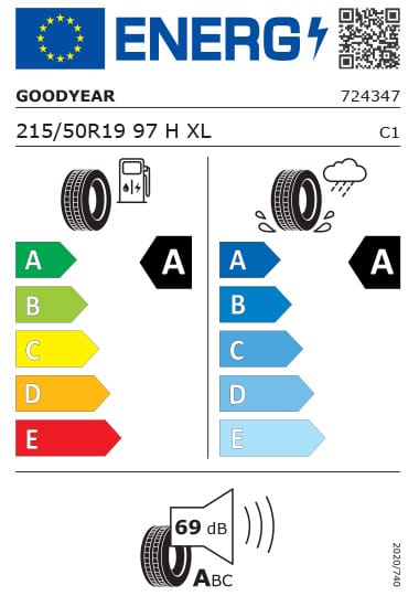 Kia Tyre Label - Goodyear